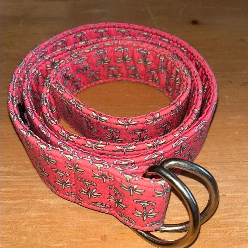 Vineyard Vines Pink Palm Tree Belt